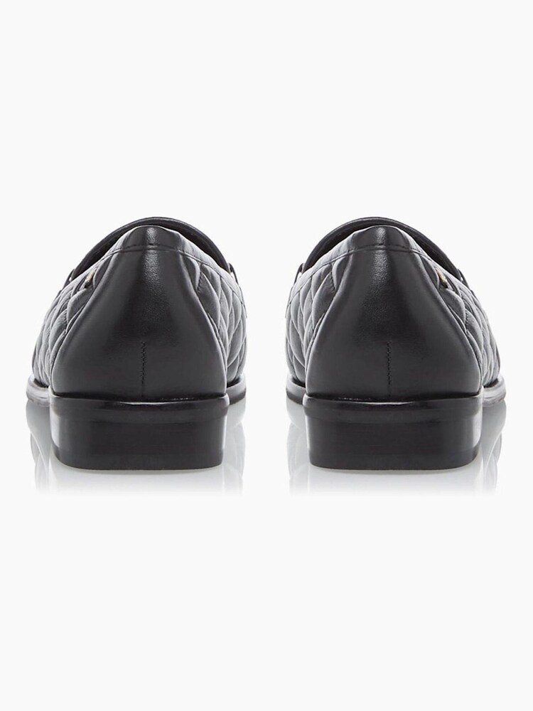 Dune London Black Games Quilted Snaffle Loafers - Image 5 of 5