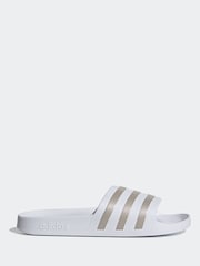 לבן - כפכפים של Adidas ביגוד ספרוט דגם Adilette Aqua - תמונה 1 מתוך 7