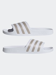 לבן - כפכפים של Adidas ביגוד ספרוט דגם Adilette Aqua - תמונה 4 מתוך 7