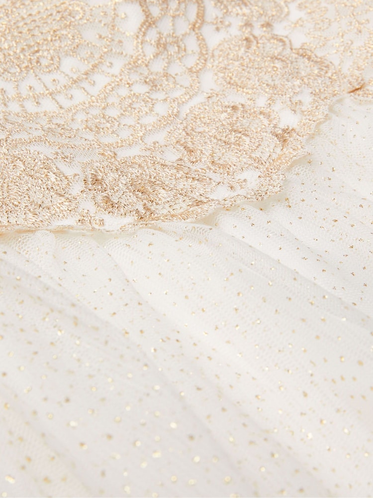 Monsoon Gold Estella Embroidered Dress - Image 3 of 3