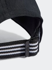 adidas Black Small Logo Baseball 100% Cotton Cap - Image 4 of 4