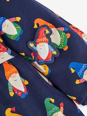 JoJo Maman Bébé Navy Girls' Gonks With Pet In Pocket Sweat Dress - Image 5 of 6