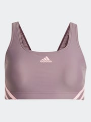adidas Purple 3 Stripe Sporty Bikini Bottoms - Image 8 of 9