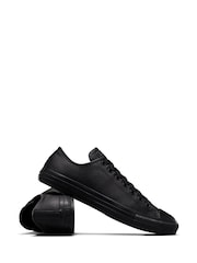 Converse Black Leather Chuck Ox Trainers - Image 4 of 9