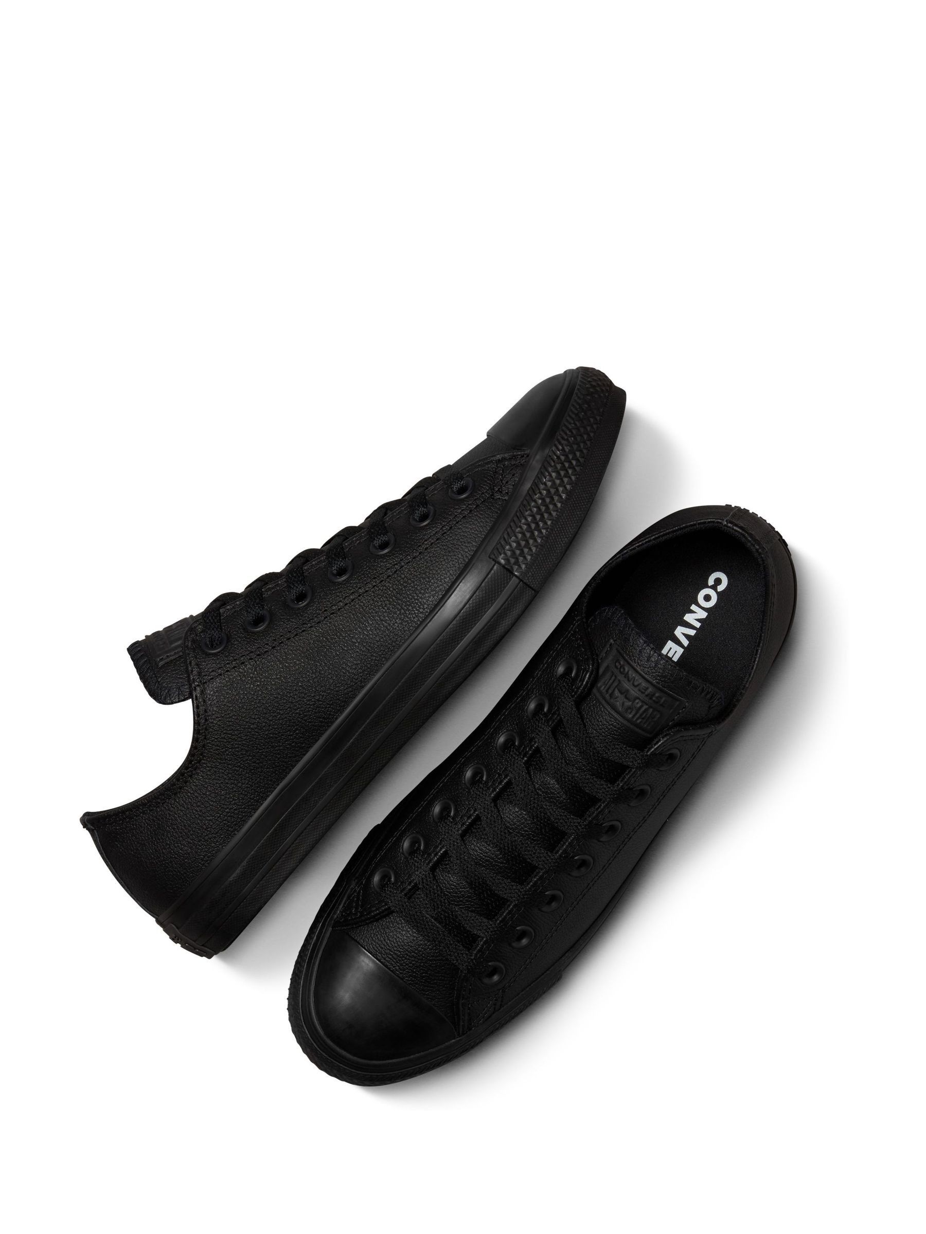 Kaufe Sie Schwarz Converse Chuck Taylor All Star Ox Sneaker aus Leder bei Next Deutschland