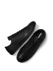 Converse Black Leather Chuck Ox Trainers - Image 6 of 9