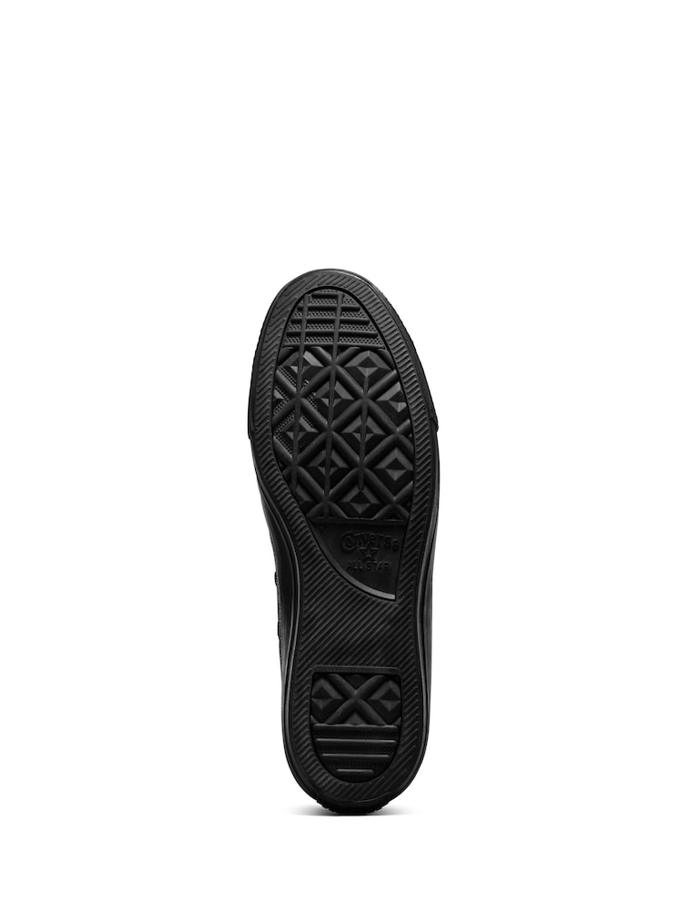 Converse Black Leather Chuck Ox Trainers - Image 7 of 9