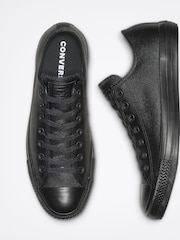 Converse Black Leather Chuck Ox Trainers - Image 9 of 9