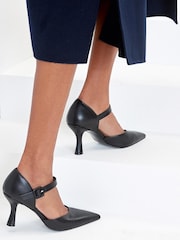Black Forever Comfort® Point Toe Mary Jane Court Shoes - Image 1 of 5