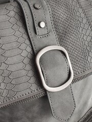 Grey Suede Utility Rucksack - Image 6 of 8