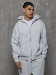 Kem Collection Grey Regular Fit Full Zip Hoodie - Image 2 of 7