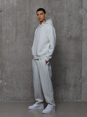 Kem Collection Grey Regular Fit Full Zip Hoodie - Image 8 of 9