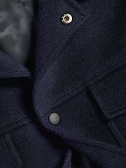 Charles Tyrwhitt Navy Pure Wool Harrington Jacket - صورة 7 من 7