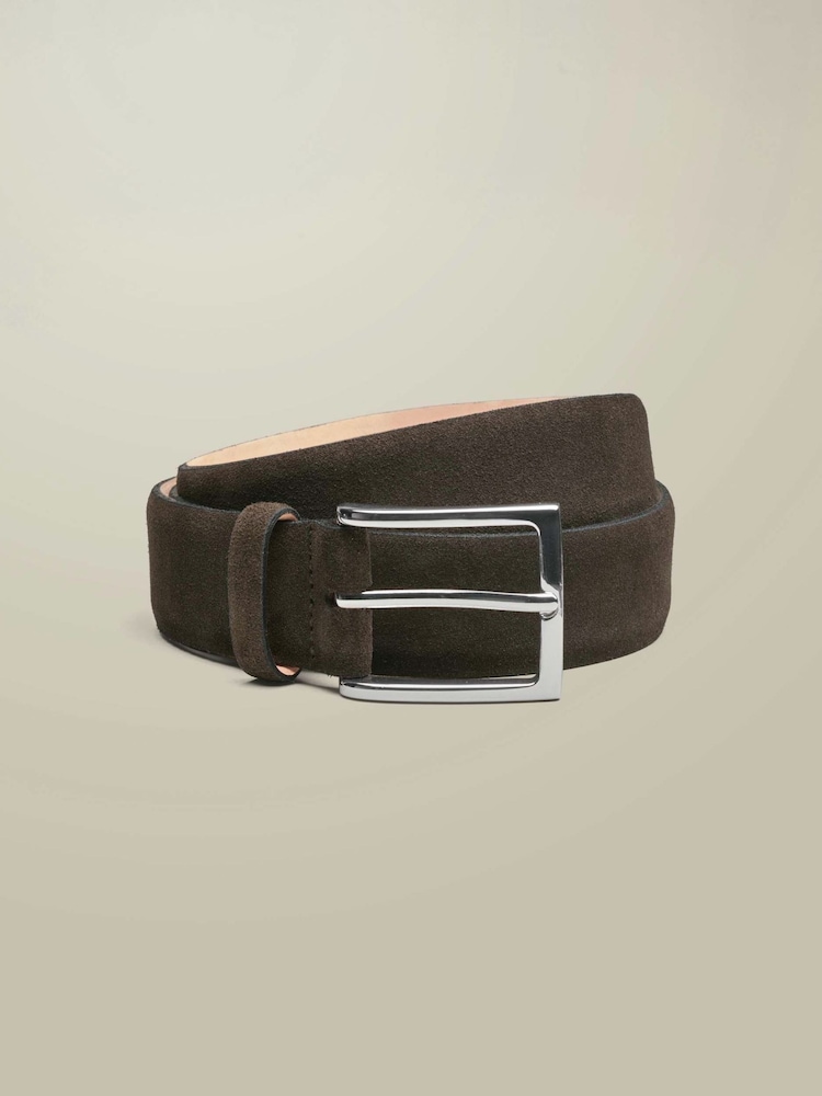 Charles Tyrwhitt Brown Leather Made In England Chino Belt - Image 1 of 2