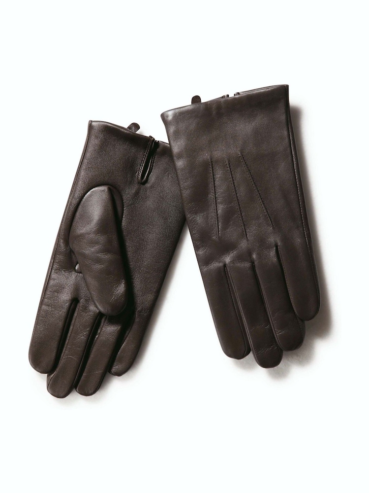 بني - Charles Tyrwhitt Leather Touch Screen Gloves - صورة 1 من 1