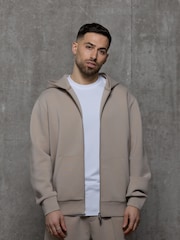 Natural - Kem Collection Regular Fit Full Zip Hoodie - Imagen 1 de 4