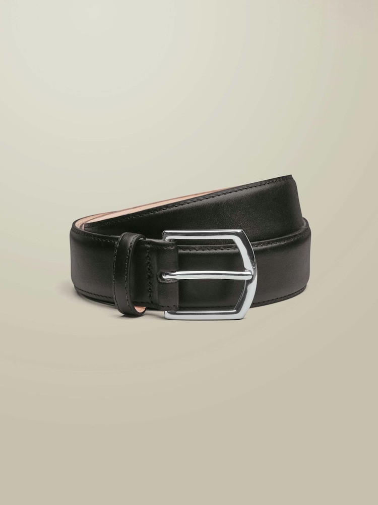 Charles Tyrwhitt Black Leather Formal Belt - Image 1 of 2 Charles Tyrwhitt Black Leather Formal Belt - Image 1 of 2