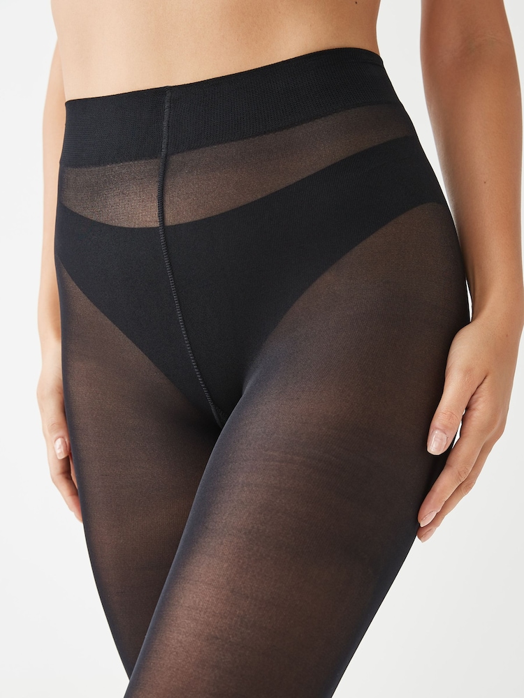 Schwarz - 40 DEN Blickdichte Strumpfhose, 3er-Pack - Image 3 of 5
