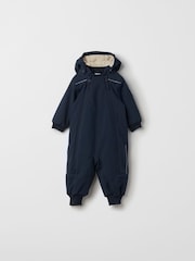 Polarn O. Pyret Blue Padded Winter Pramsuit - Image 1 of 6