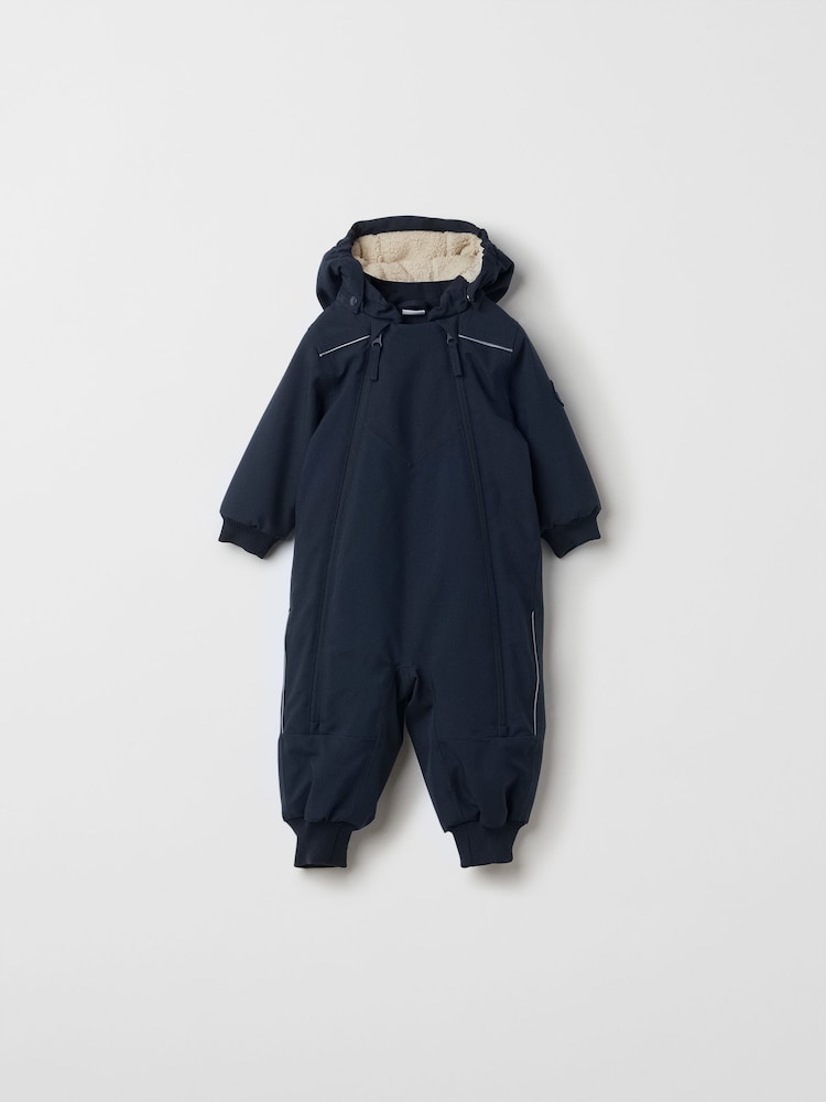 Polarn O. Pyret Blue Padded Winter Pramsuit - Image 1 of 6