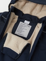 Polarn O. Pyret Blue Padded Winter Pramsuit - Image 3 of 6