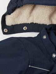 Polarn O. Pyret Blue Padded Winter Pramsuit - Image 5 of 6