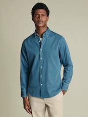 Charles Tyrwhitt Ocean Denim Classic Fit Shirt - صورة 1 من 7