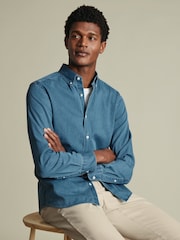Charles Tyrwhitt Ocean Denim Classic Fit Shirt - صورة 3 من 7