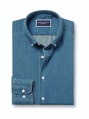 Charles Tyrwhitt Ocean Denim Classic Fit Shirt - صورة 5 من 7