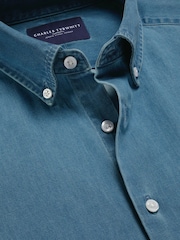Charles Tyrwhitt Ocean Denim Classic Fit Shirt - صورة 7 من 7