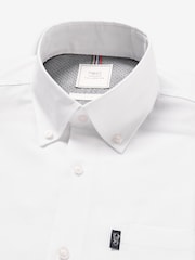 White Regular Fit Easy Iron Button Down Oxford Shirt - Image 4 of 5