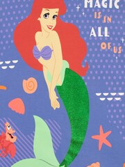 Character Blue 100% Cotton Ariel Disney Princess T-Shirt - Image 2 of 2