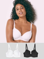 DD+ Light Pad Balcony Bras 2 Pack - Image 1 of 4