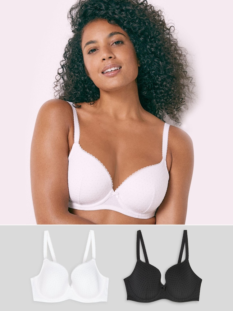 DD+ Light Pad Balcony Bras 2 Pack - Image 1 of 4