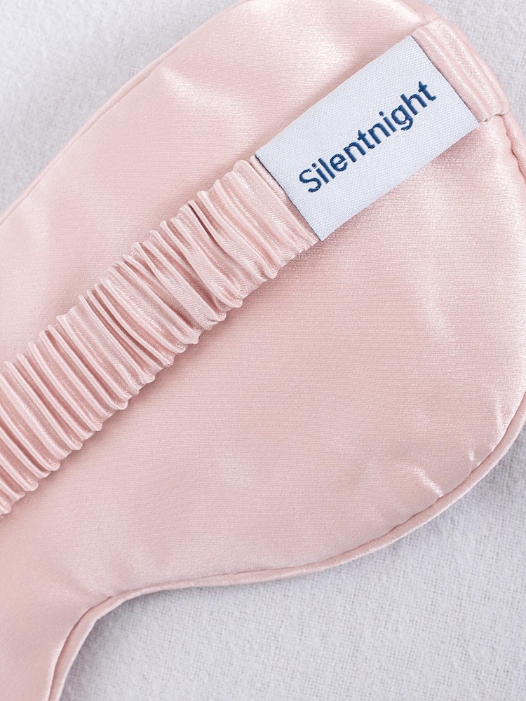 Silentnight Pink Wellbeing Silk Eye Mask - Image 4 of 4