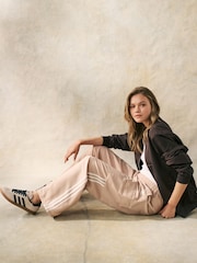 Коричневый - adidas Originals adidas Originals 3 Stripe Wide Leg Trousers - Изображение 2 из 7