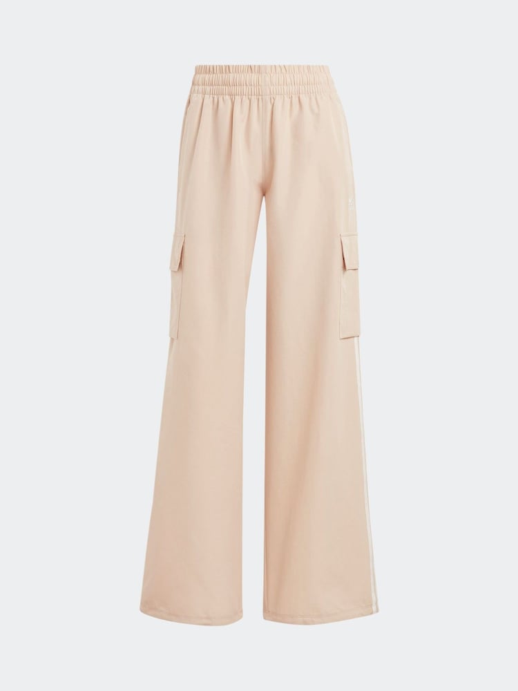 Коричневый - adidas Originals adidas Originals 3 Stripe Wide Leg Trousers - Изображение 7 из 7