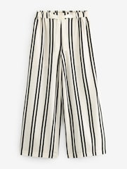Black/White Stripe Wide Leg Trousers - Image 6 of 7