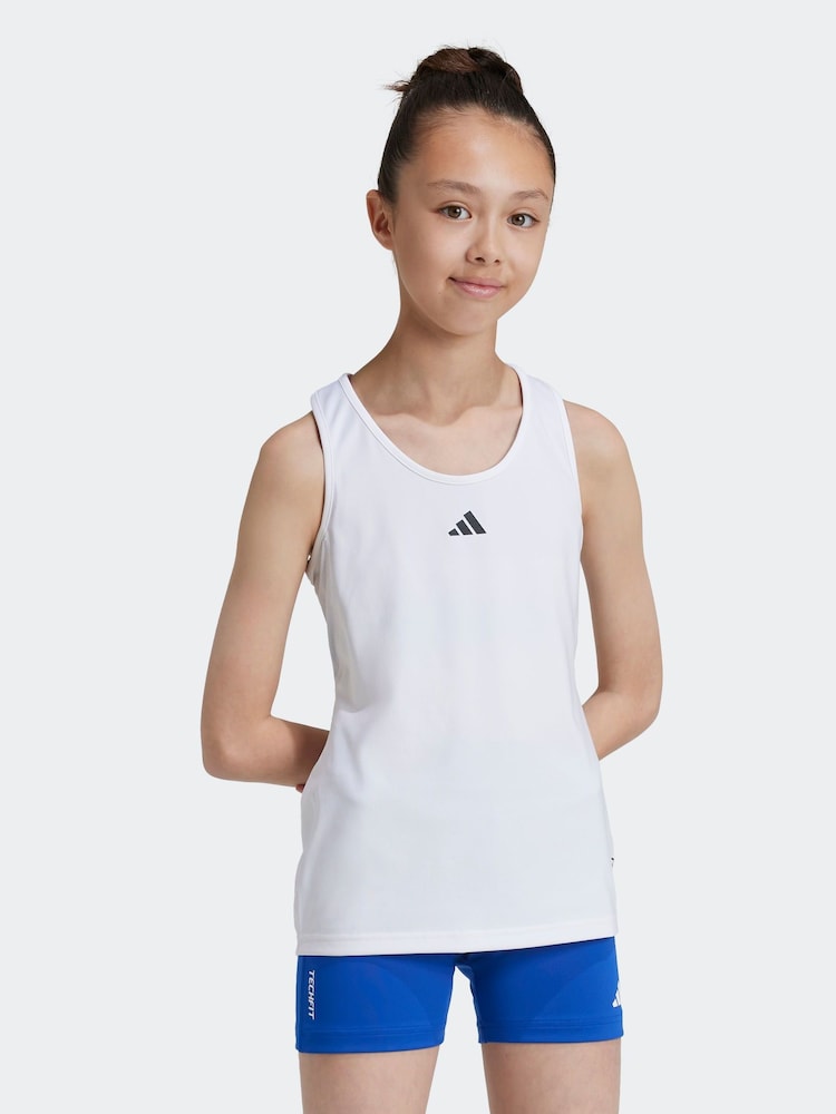 adidas White Techfit Vest Kids - Image 1 of 7