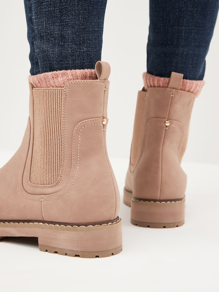 Pink Regular/Wide Fit Forever Comfort® Chelsea Ankle Boots - Image 2 of 7 Pink Regular/Wide Fit Forever Comfort® Chelsea Ankle Boots - Image 2 of 7