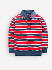 Boden Red Smart Collared Sweatshirt - Image 1 of 3