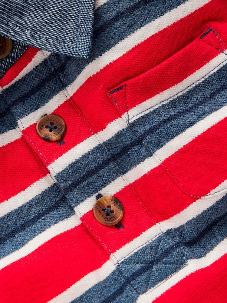 Boden Red Smart Collared Sweatshirt - Image 3 of 3 Boden Red Smart Collared Sweatshirt - Image 3 of 3