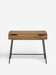 Dark Bronx Oak Effect 2 Drawer Dressing Table - Image 10 of 11