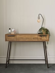 Dark Bronx Oak Effect 2 Drawer Dressing Table - Image 2 of 11
