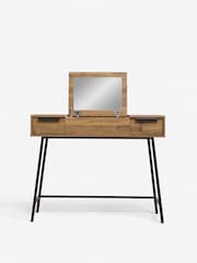 Dark Bronx Oak Effect 2 Drawer Dressing Table - Image 9 of 11