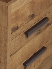Dark Natural Bronx Oak Effect Chest of Drawers - Image 11 of 11