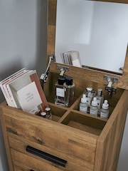 Dark Natural Bronx Oak Effect Chest of Drawers - Image 4 of 11