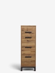 Dark Natural Bronx Oak Effect Chest of Drawers - Image 7 of 11