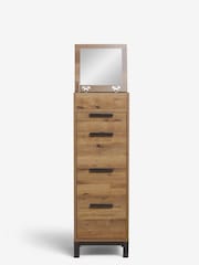 Dark Natural Bronx Oak Effect Chest of Drawers - Image 9 of 11