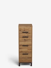 Dark Natural Bronx Oak Effect Chest of Drawers - Image 10 of 11